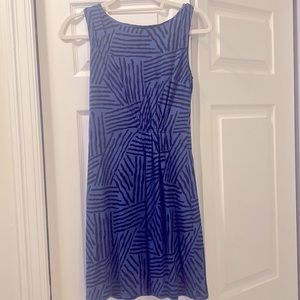 Blue abstract dress